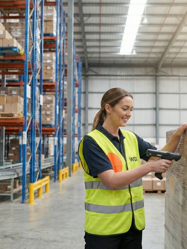 WDS Warehouse Woman Scan